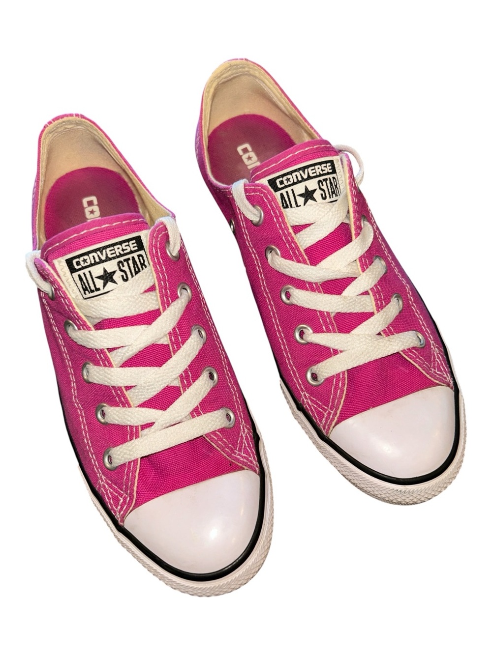 Converse Pink Chuck Taylor Low Top Sneakers